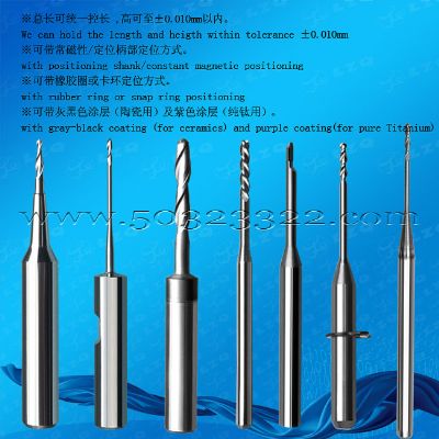 Cylindrical bur with sharp end