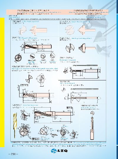特殊用铣铰刀    230